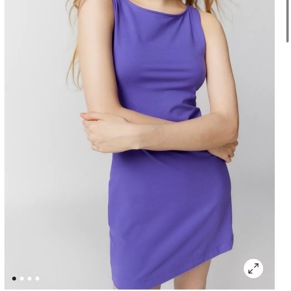 Urban outfitters purple boatneck mini dress